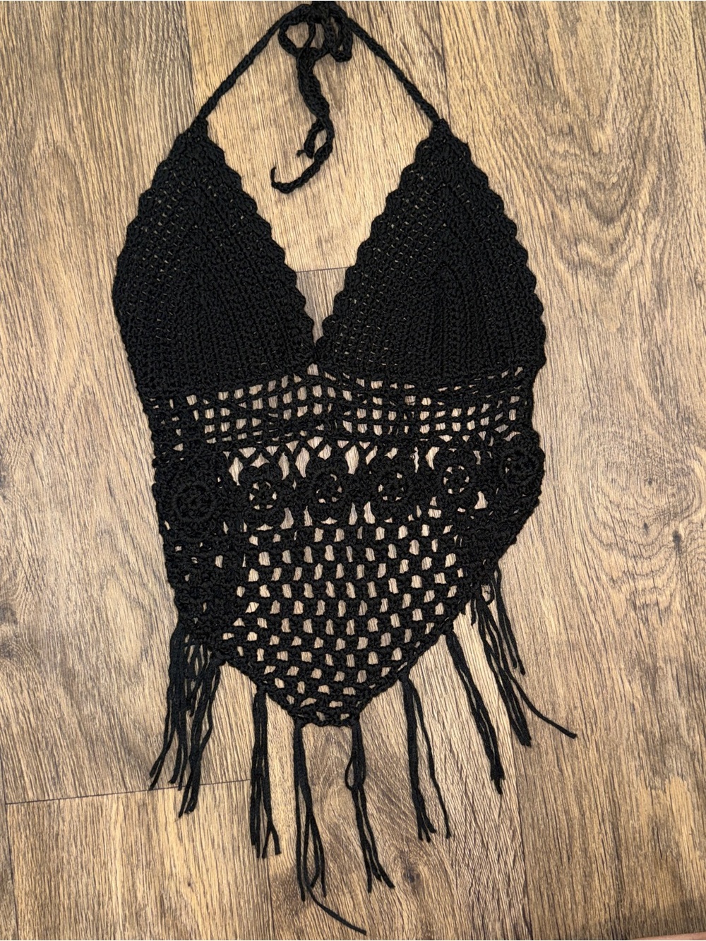 Dolls Kill Desert Oasis Crochet Top in Black